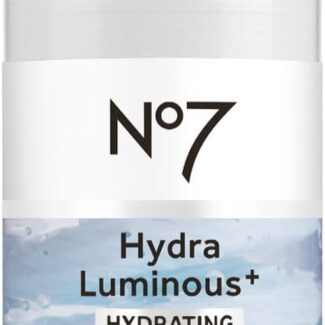 No7 HydraLuminous+ Hydrating Dual Phase Face Mask - Hyaluronic Acid Overnight Face Mask with Vitamin B3 Niacinamide for Skin Barrier Repair & Radiant-Looking Skin (3.5 Fl Oz)